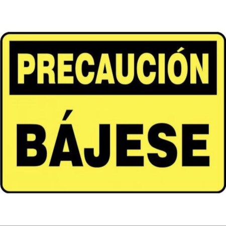 Accuform OSHA CAUTION Safety Sign STEP DOWN SHMSTF648XL SHMSTF648XL